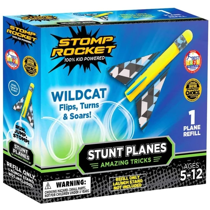 Παιχνίδι Stomp Rocket Stunt Plane Refill - 1 Wildcat Plane (SR100012)