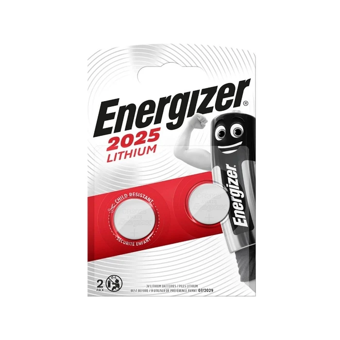Μπαταρίες Λιθίου Energizer CR2025 3V 2τμχ (9282115) (ENE9282115)