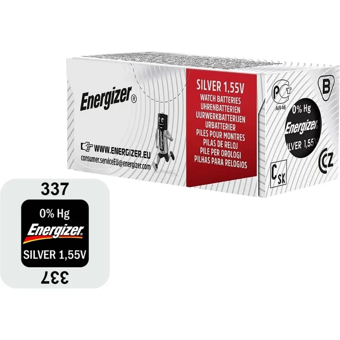Μπαταρία Ρολογιών Energizer 337 Silver Oxide SR416 1.55V 1τμχ (9282354) (ENE9282354)