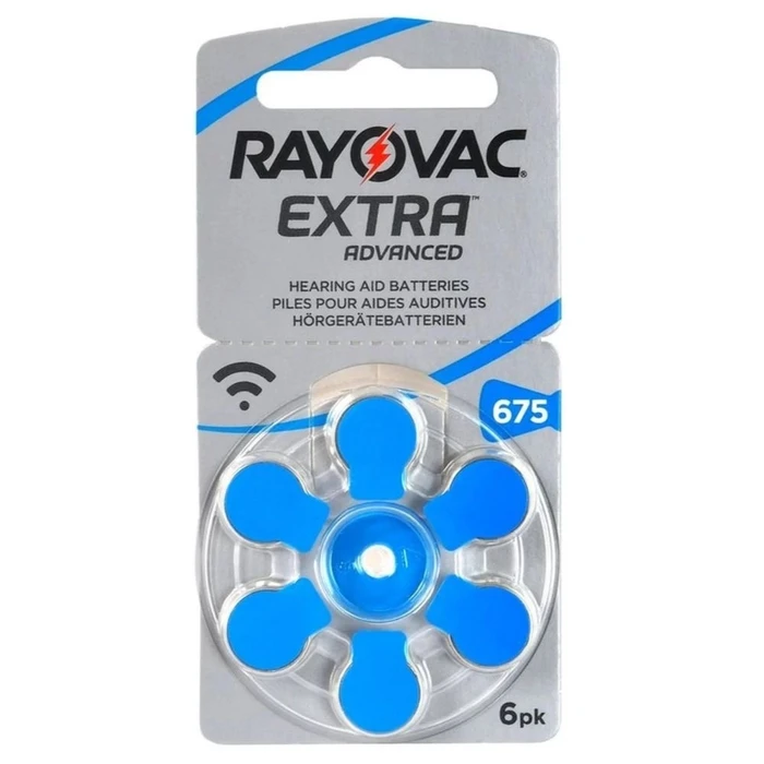 Rayovac Extra Advanced Μπαταρίες Ακουστικών Βαρηκοΐας 675 1.45V 6τμχ