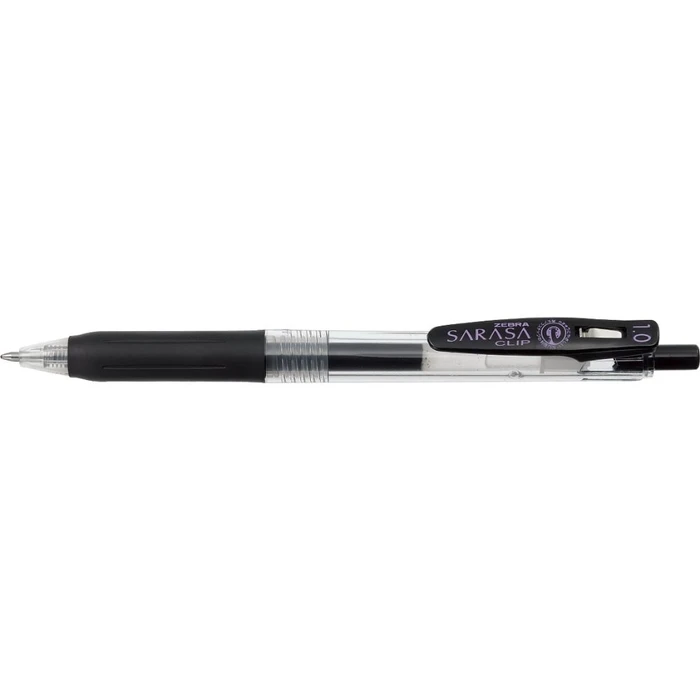 Στυλό Zebra Sarasa Clip Gel Pen 1.0 Μαύρο