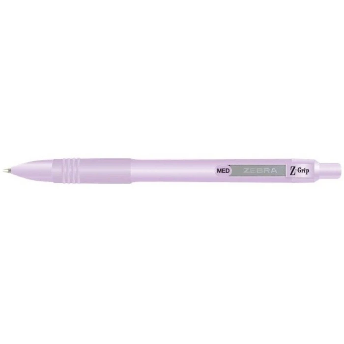 Στυλό Zebra Ballpoint Pastel Purple 1.0mm με Μπλε Μελάνι Z-Grip Smooth