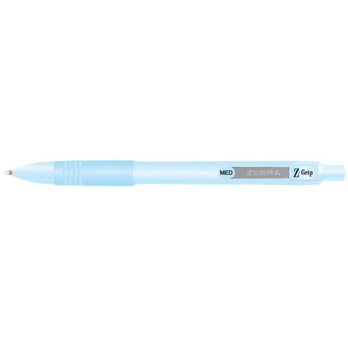 Στυλό Zebra Ballpoint Pastel Blue 1.0mm με Μπλε Μελάνι Z-Grip Smooth