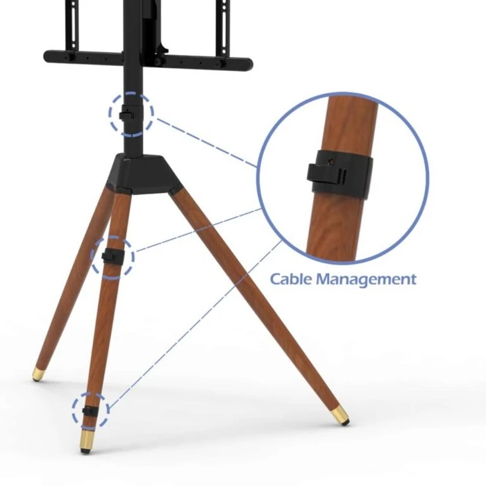 Επιδαπέδια Βάση Τηλεόρασης Axred ARTISSIMO 23-60 τρίποδη με φινίρισμα ξύλου