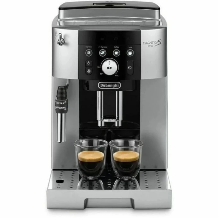 Μηχανή Espresso Delonghi Magnifica S Smart Αυτόματη 1450W 15bar με Μύλο Άλεσης Ασημί