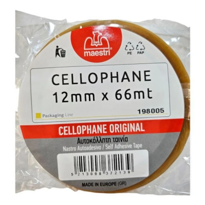 Αυτοκολλήτη Ταινία Romeo Maestri 12mm x 66mt