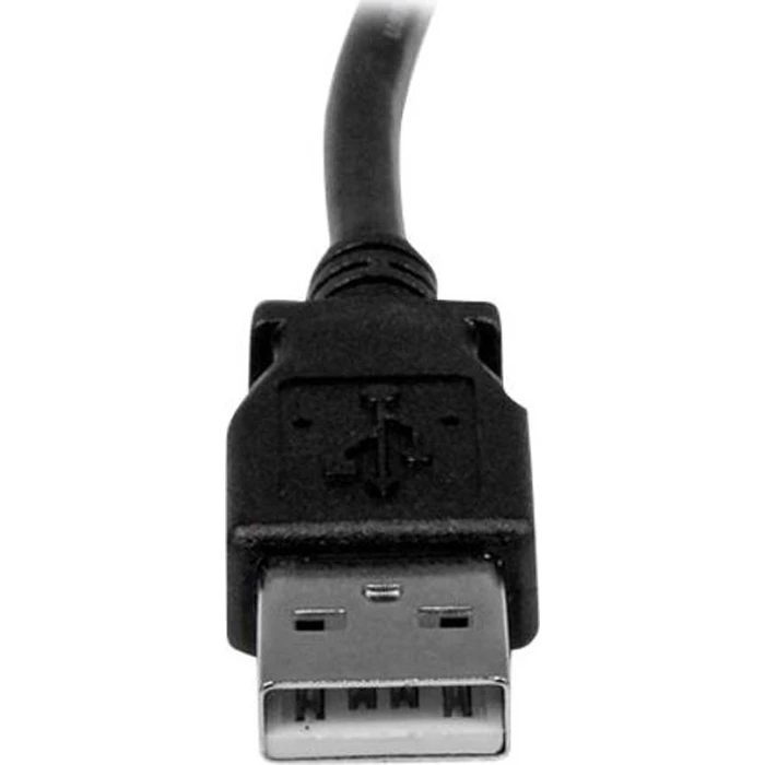 StarTech USB 2.0 Cable USB-A male - Μαύρο 3m Left Angled (USBAB3ML)