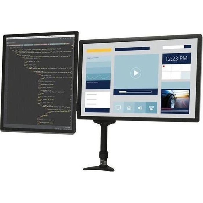 Startech Επιτραπέζια Βάση για Οθόνη ARMDUAL Μαύρο 24