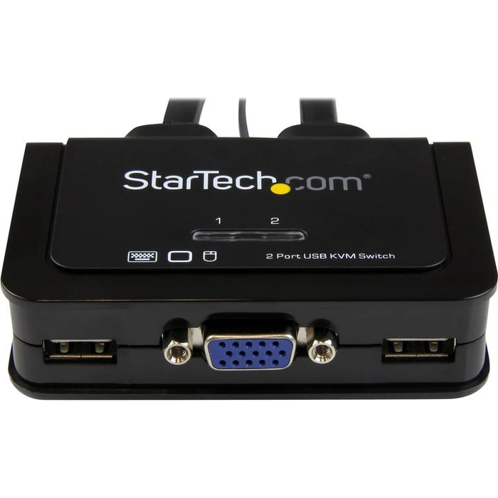 Default StarTech 2 Port KVM Switch VGA USB with Remote Switch Button