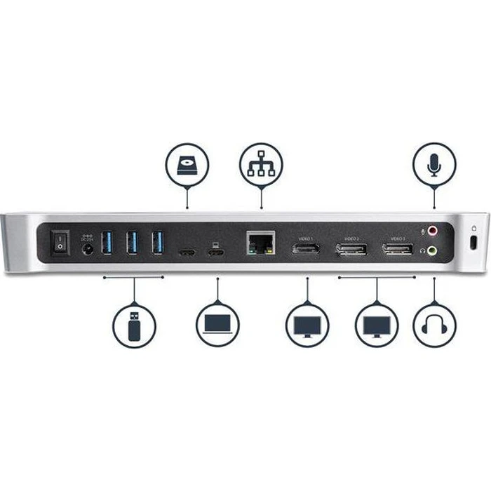 StarTech Docking Station USB C Triple 4K 60Hz