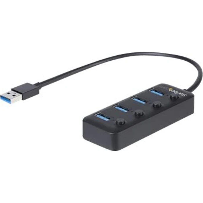 StarTech 4 Port USB 3.0 Hub with Individual On Off Switches