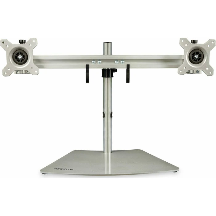 StarTech Dual Monitor Stand Horizontal for up to 24 inch Monitors Silver
