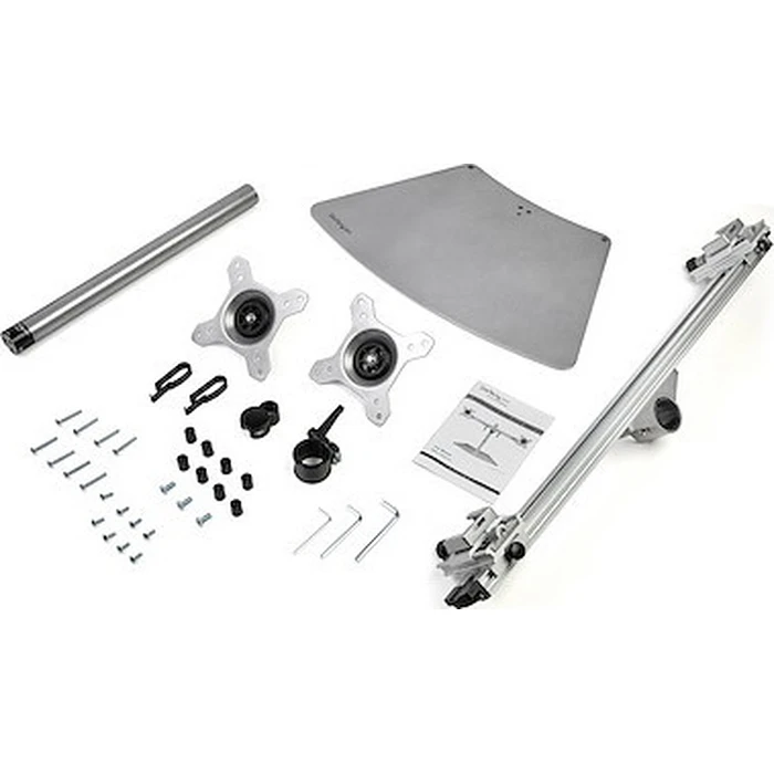 StarTech Dual Monitor Stand Horizontal for up to 24 inch Monitors Silver