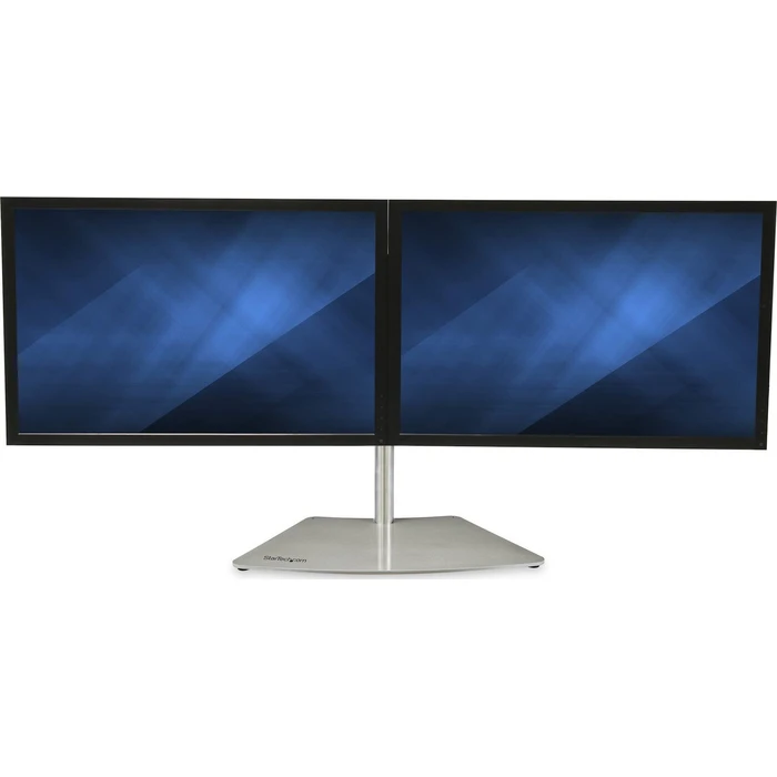 StarTech Dual Monitor Stand Horizontal for up to 24 inch Monitors Silver