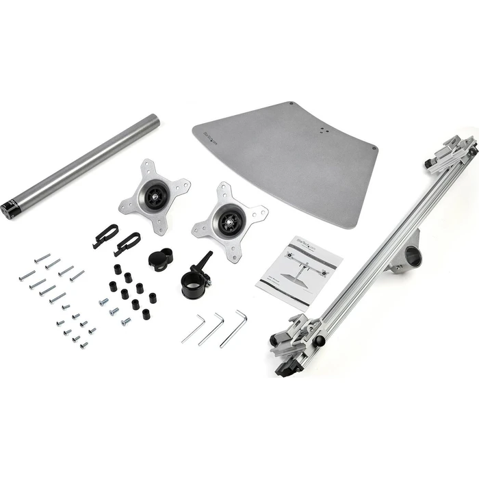 StarTech Dual Monitor Stand Horizontal for up to 24 inch Monitors Silver