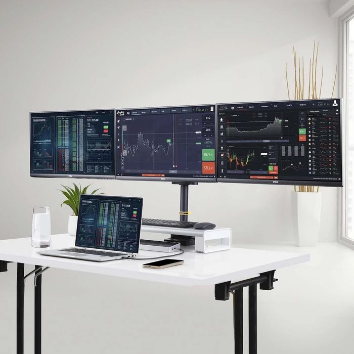 StarTech Βάση Γραφείου για 3 Οθόνες έως 27" (3MP2AG-MONITOR-ARM)