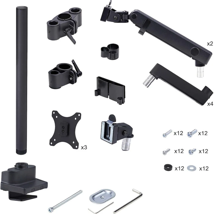 StarTech Βάση Γραφείου για 3 Οθόνες έως 27" (3MP2AG-MONITOR-ARM)