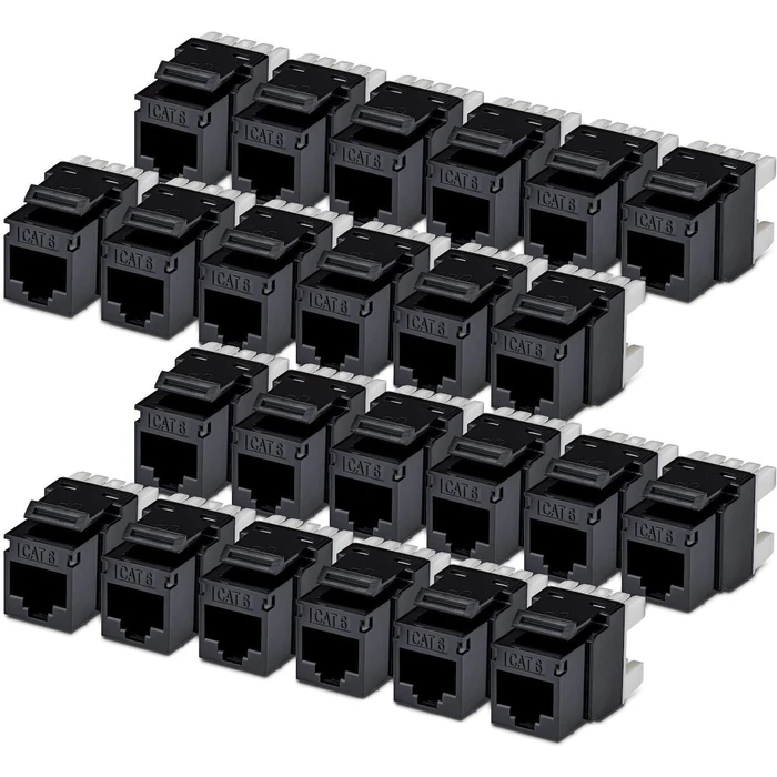 StarTech CAT6 Keystone Jack - Πακέτο 24 τεμάχια (C6KEY110180BK24PK)