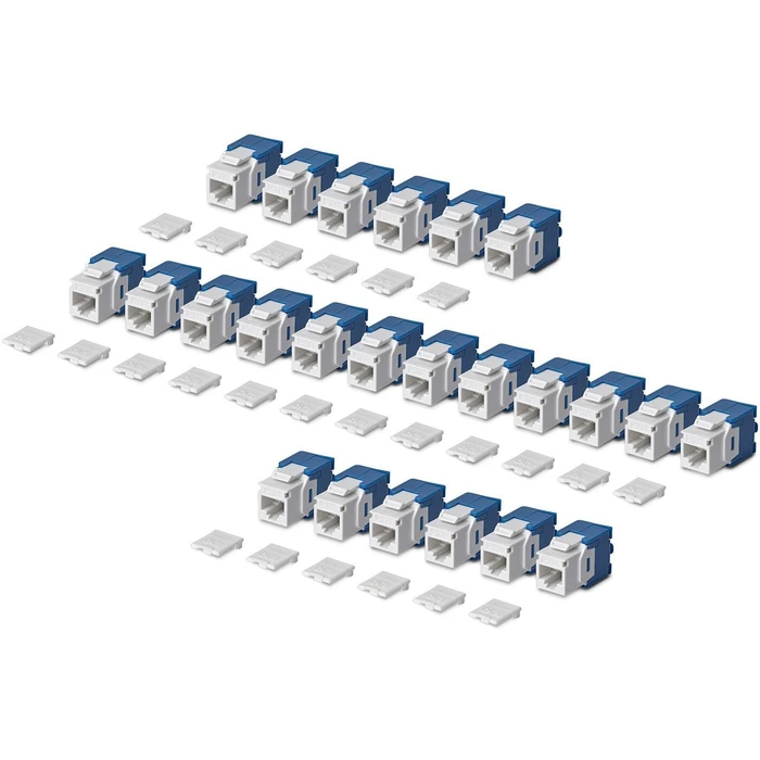 StarTech Keystone 24τεμ. CAT6 Toolless 180° Λευκό