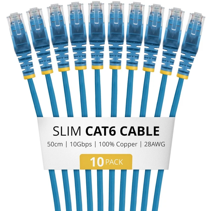 StarTech Καλώδιο Δικτύου Ethernet U/UTP Cat6 0,5m Μπλε (Slim)