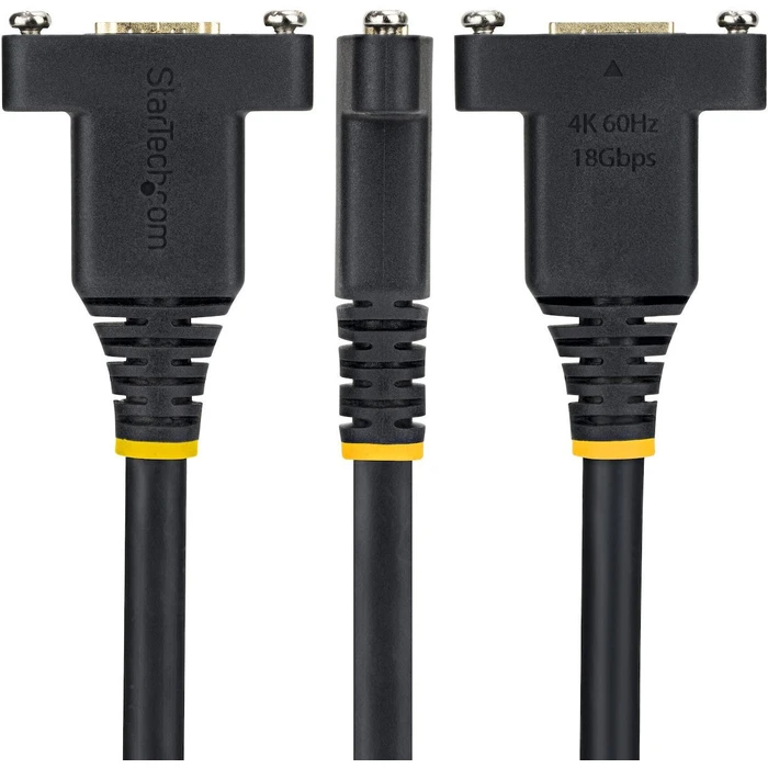 StarTech HDMI 2.0 Cable HDMI Male to HDMI Female 1.8 m Black (HDMI2PNLFM-180CM)