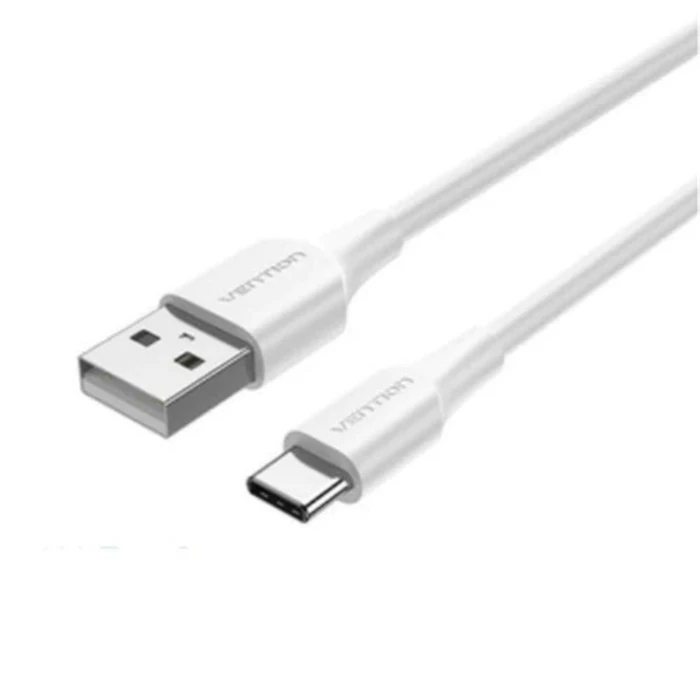 Καλώδιο USB Vention 2.0 A Male to Type-C Male 3A 1M White