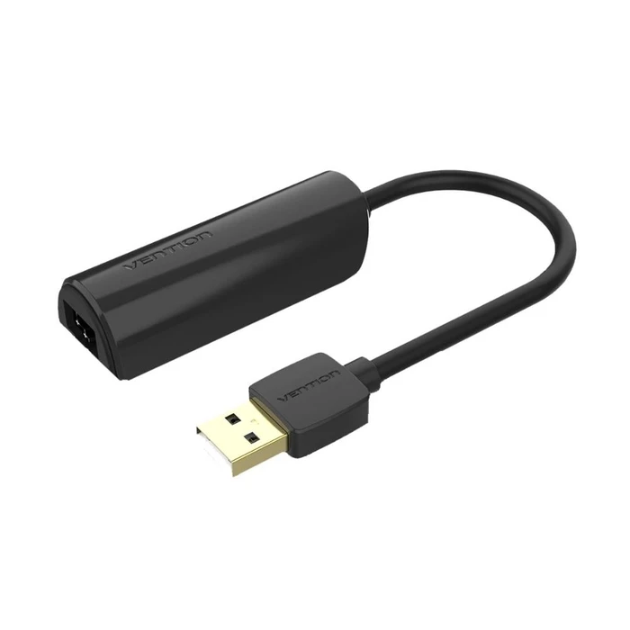 Αντάπτορας Δικτύου USB Vention 2.0 to 100Mbps Ethernet ABS Type Black 0.15M