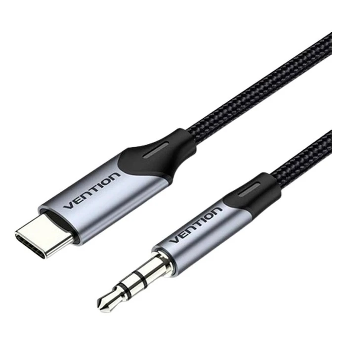Καλώδιο USB Vention Type-C Male to 3.5mm Male 1.5M Gray Aluminum