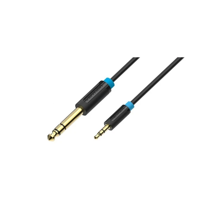 Καλώδιο 3.5mm Vention Male to 6.5mm Male Audio 2M Black