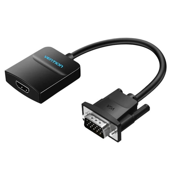 Αντάπτορας VGA Vention to HDMI with Female Micro USB and Audio Port 0.15M Black
