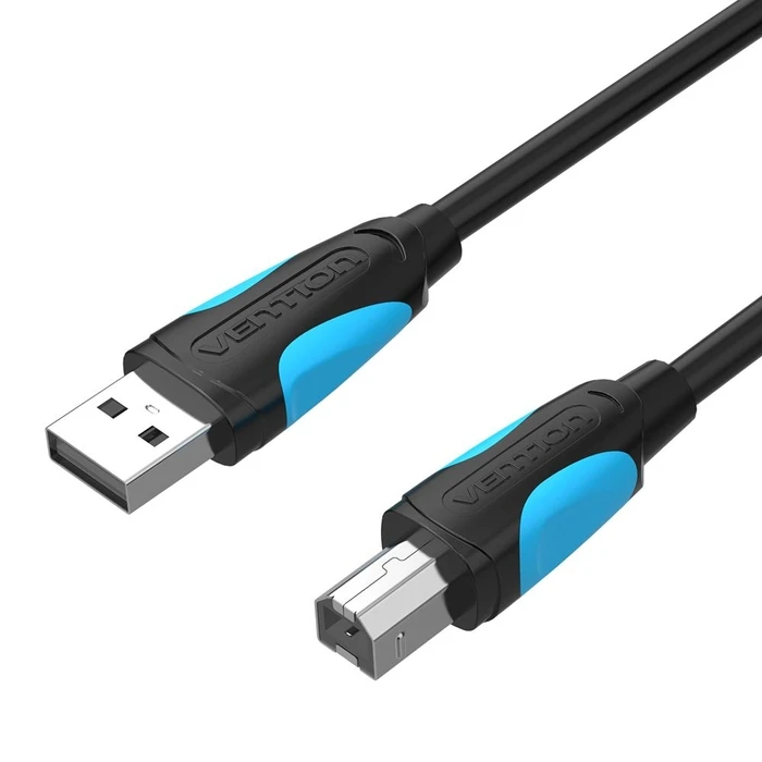 Καλώδιο USB Vention 2.0 A Male to B Male Print with 2*Ferrite Core 5M Black