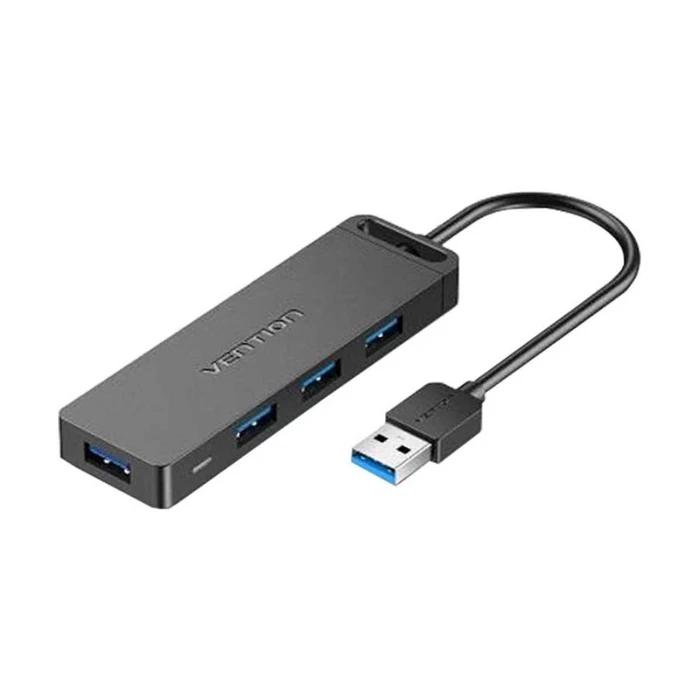 USB Hub Vention 4-Port 3.0 with Power Supply 1M Black
