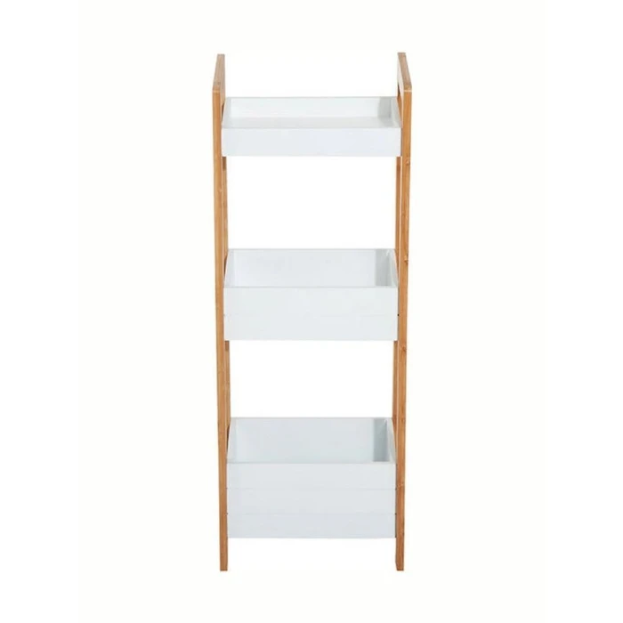 HOMCOM Ραφιέρα Μπάνιου Από Μπαμπού Με 3 Ράφια 27.5x19.5x76 834 099