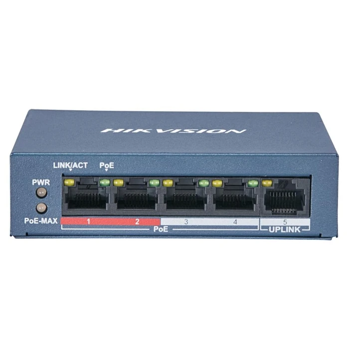 Network Switch Hikvision 5 Port Unmanaged PoE L2 Series (DS-3E0105P-E/M(B)