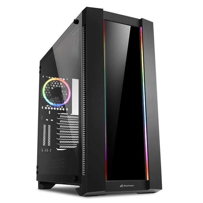 Κουτί Υπολογιστή Sharkoon Elite Shark CA200G Gaming Midi με Παράθυρο και RGB Μαύρο