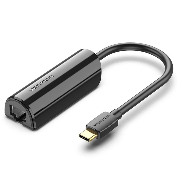 Αντάπτορας Δικτύου USB Vention Type-C to Gigabit Ethernet 0.15M Black (CFBBB)