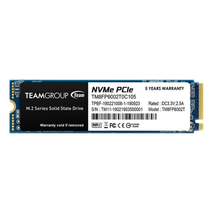Σκληρός Δίσκος SSD 2TB TeamGroup MP33 PCIe M.2 PCIe 3.0 NVME (TM8FP6002T0C101) (TEGTM8FP6002T0C101)