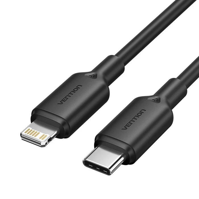 Καλώδιο USB Vention Type-C M to Lightning M 3A 2M Black PVC Type (LAKBH)