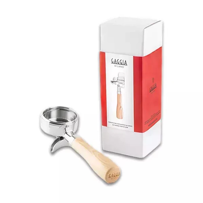 Gaggia Άλλα αξεσουάρ για καφετιέρες Holzsiebträger Doppelauslauf Edelstahl und Eschenholz