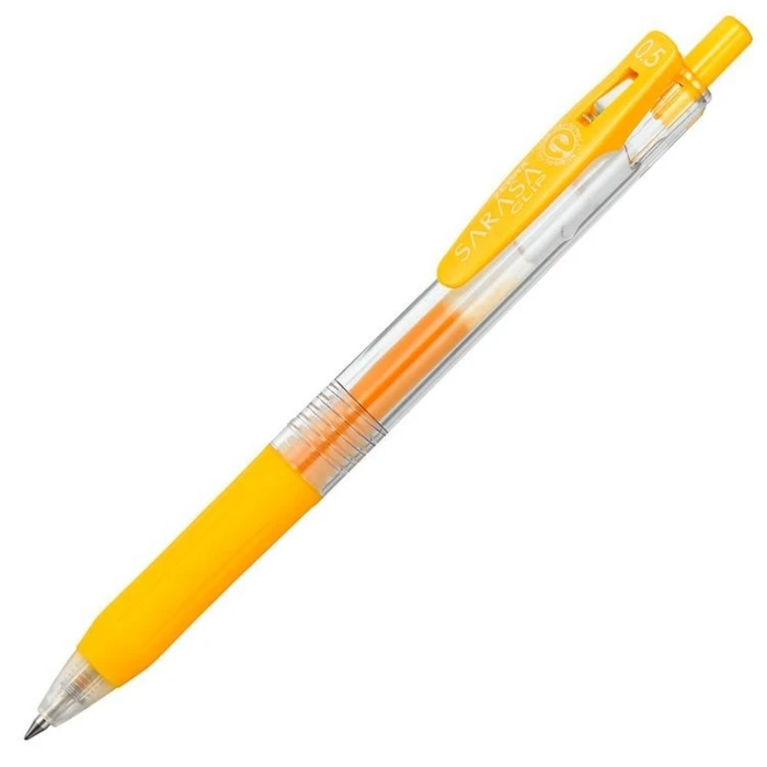 Zebra Sarasa Clip 0.5 Gel Pen Yellow