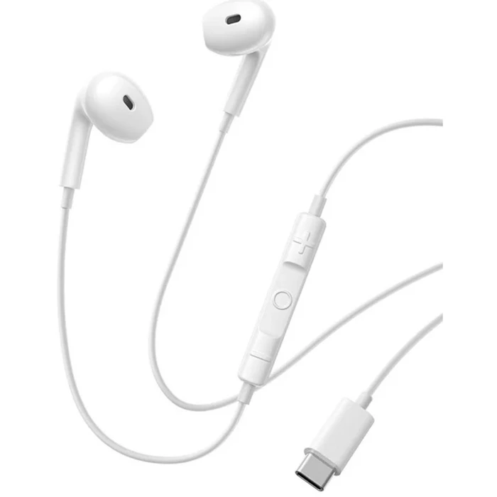 Baseus Encok CZ19 Ενσύρματα In-ear Ακουστικά USB-C Moon White