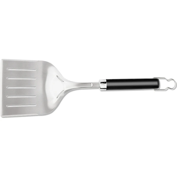 Αξεσουάρ BBQ Weber Σπάτουλα BBQ Wide Premium από ανοξείδωτο ατσάλι μαύρη