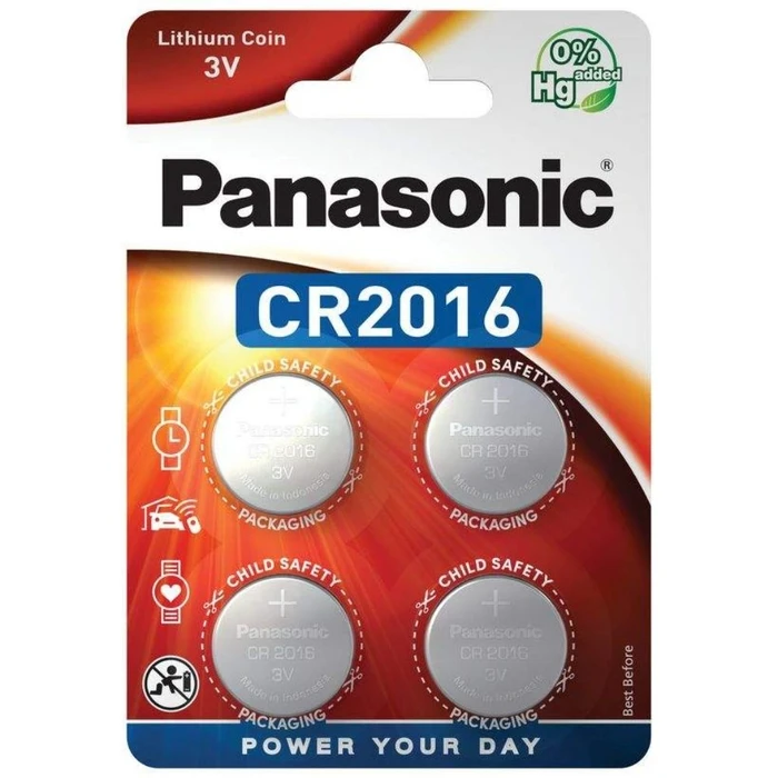 Panasonic Μπαταρία CR2016 mini lithium 4 τεμάχια