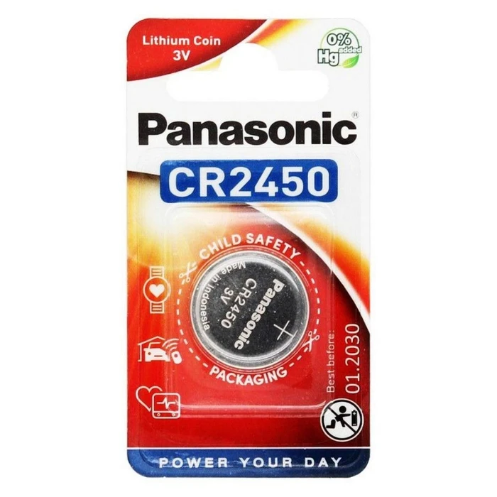Default Panasonic CR2450 Lithium Battery Blister Pack