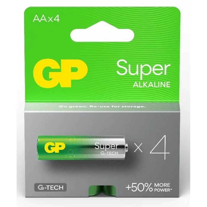 GP Batteries GP Super Alkaline G-TECH LR6 AA Alkaline Battery GPB20300