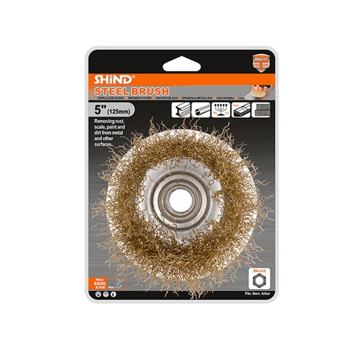 Συρματοβουρτσα Shind Γων.τροχου Φ125mm (SHI-94930)