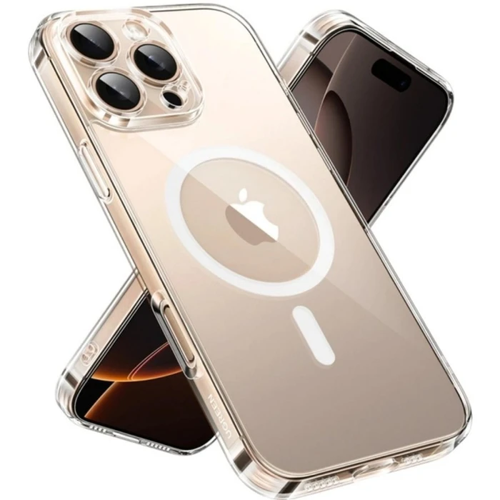 UGREEN Mobile Phone Case Magnetic Case MagSafe CA112 for iPhone 16 Pro Max Transparent Anti Yellowing