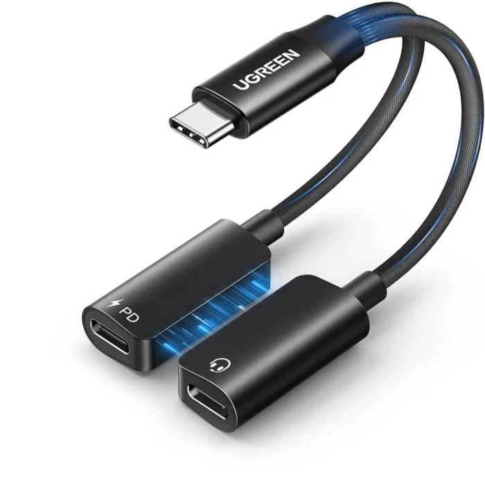 Ugreen CM821 Κάρτα Ήχου USB C σε 2x USB C Μαύρο