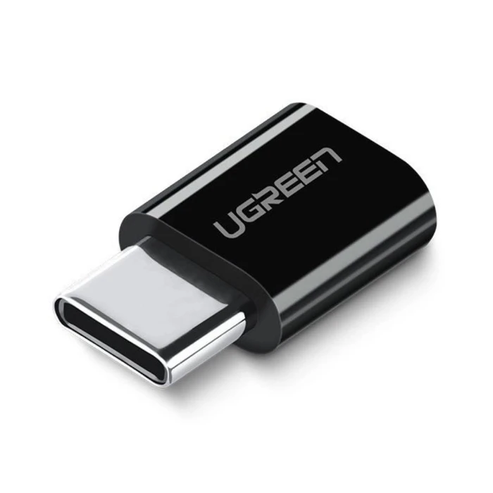 Default UGREEN Micro USB to USB-C Adapter US157 Black