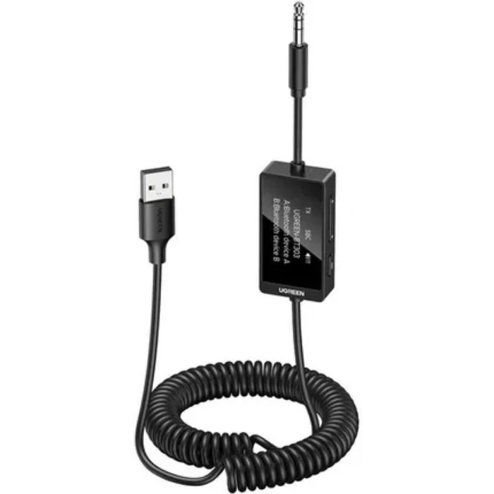 Ugreen Bluetooth Receiver με θύρα εξόδου USB και Μικρόφωνο 45236